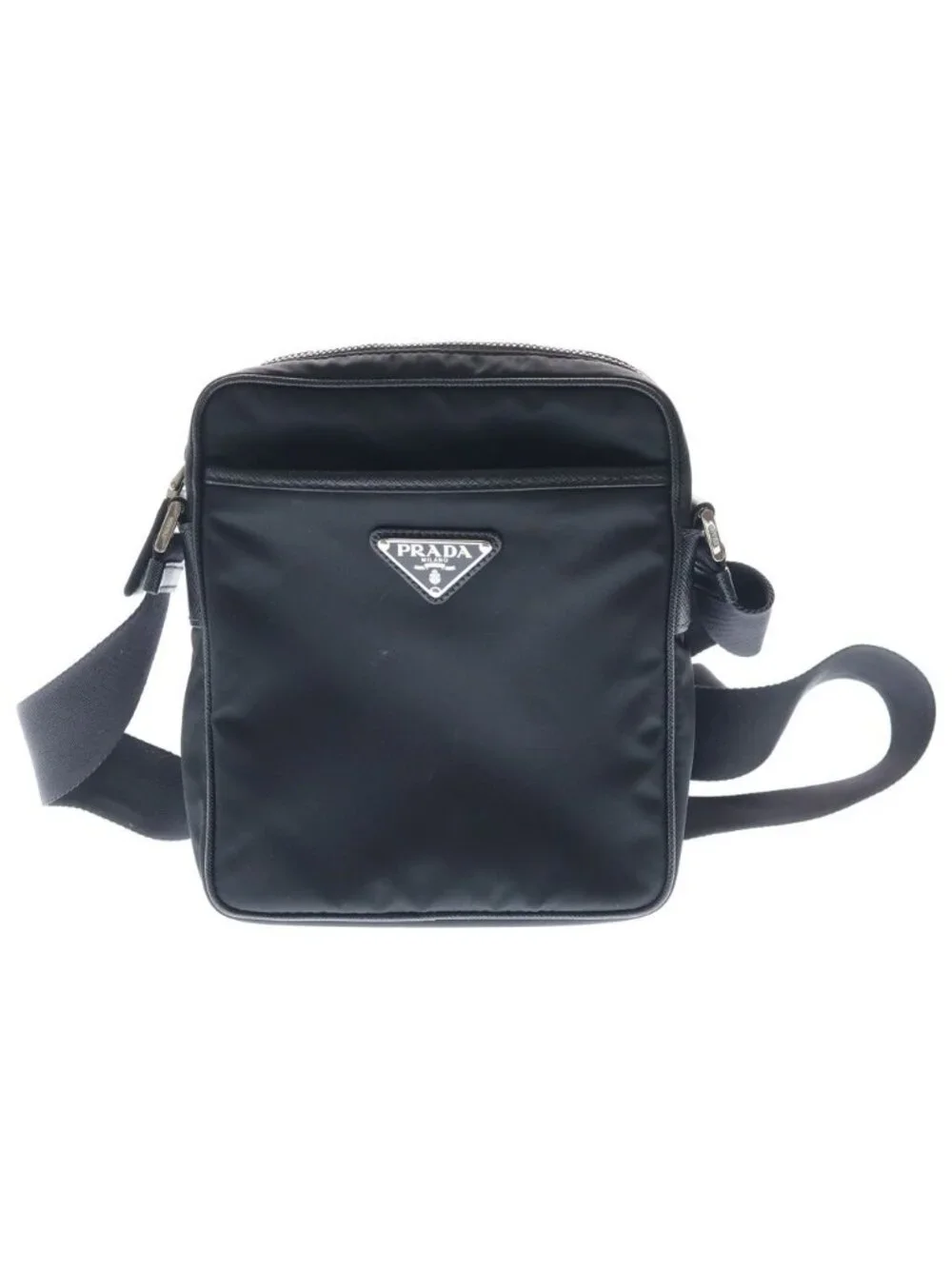 Prada Re-Nylon Saffiano Shoulder Bag Black